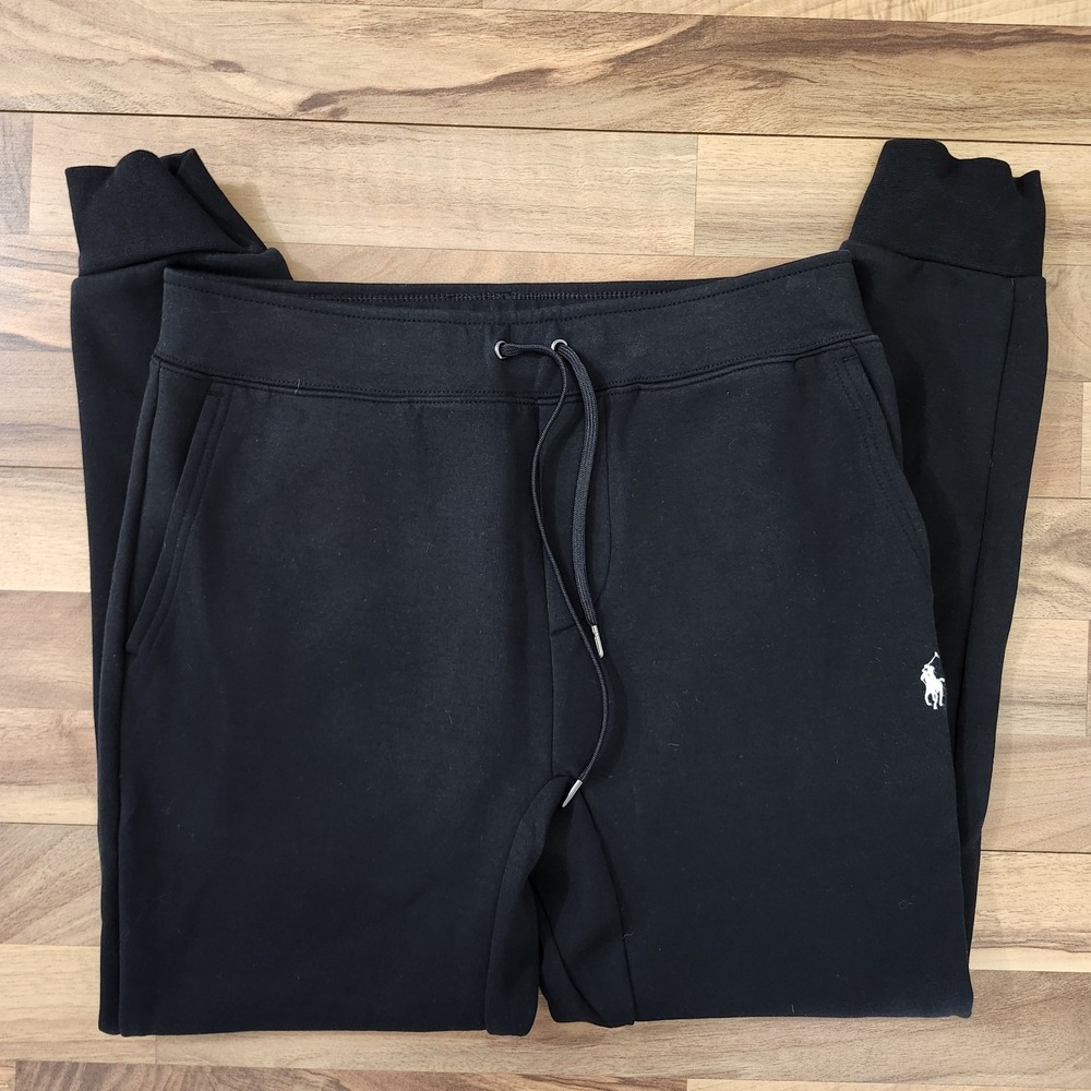 Polo Ralph Lauren Double Knit Joggers Black Size Small